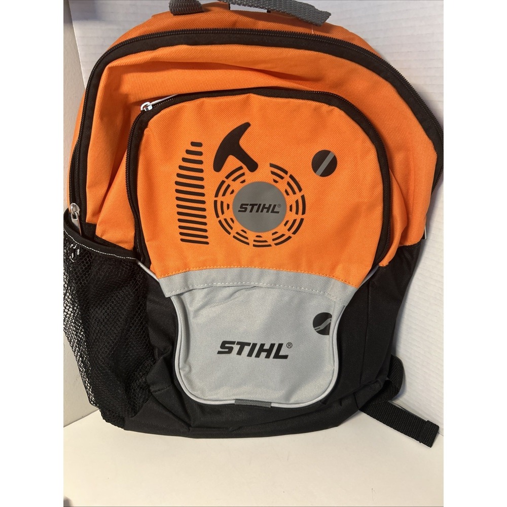 Stihl- Blower School Backpack for Kids 17 Inch X 14in. Orange And Black New. G43 - Picture 5 of 5